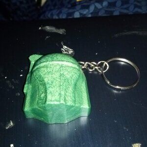 Handmade Green Star Wars Mandalorian Keychain